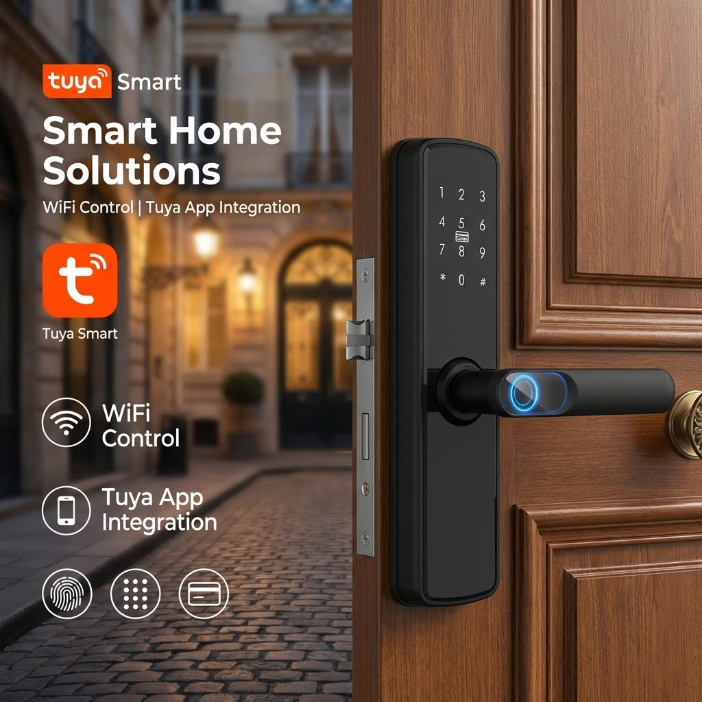 Home Office Immigration - Fechadura Eletrônica Inteligente TUYA WIFI com