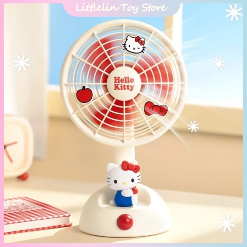 Home Office Official - Ventilador de Mesa Portátil Hello Kitty
