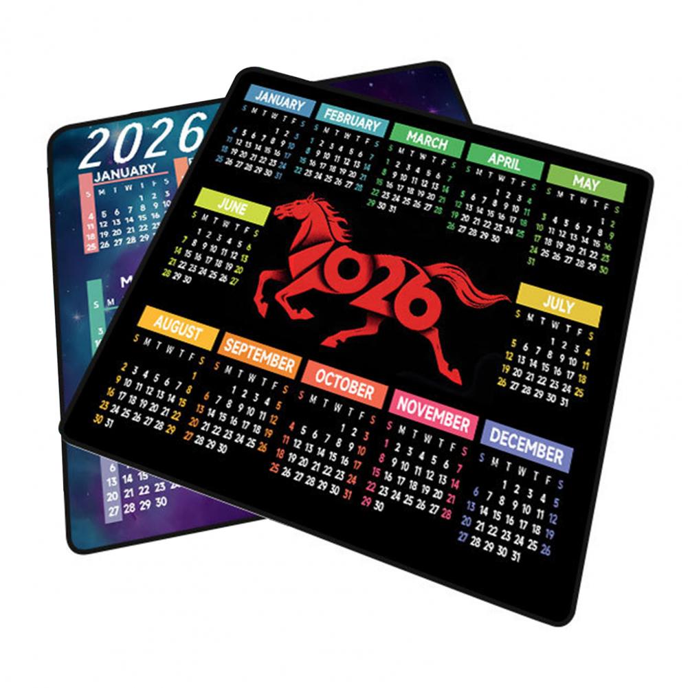 Home Office Pc - 2026 calendário mouse pad à prova