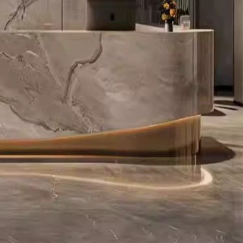Piso elegante mesa de recepção - Home Office Tienda avaliação e preço