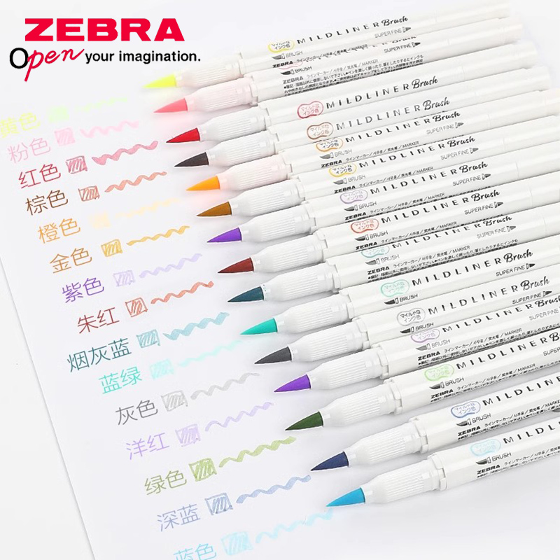 ZEBRA-Double-Ended caneta pinc - Zebra Pen Mildliner avaliação e preço