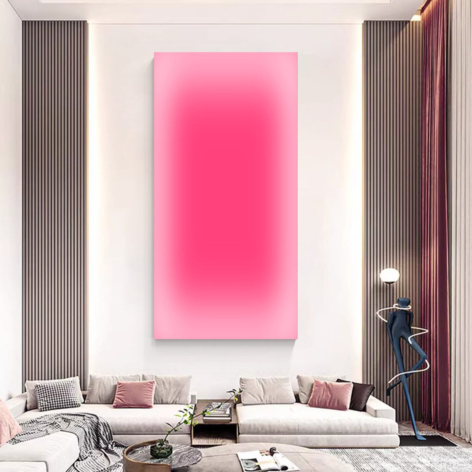 Arte Abstrata em Tela com Grad - Home Office Youtube avaliação e preço