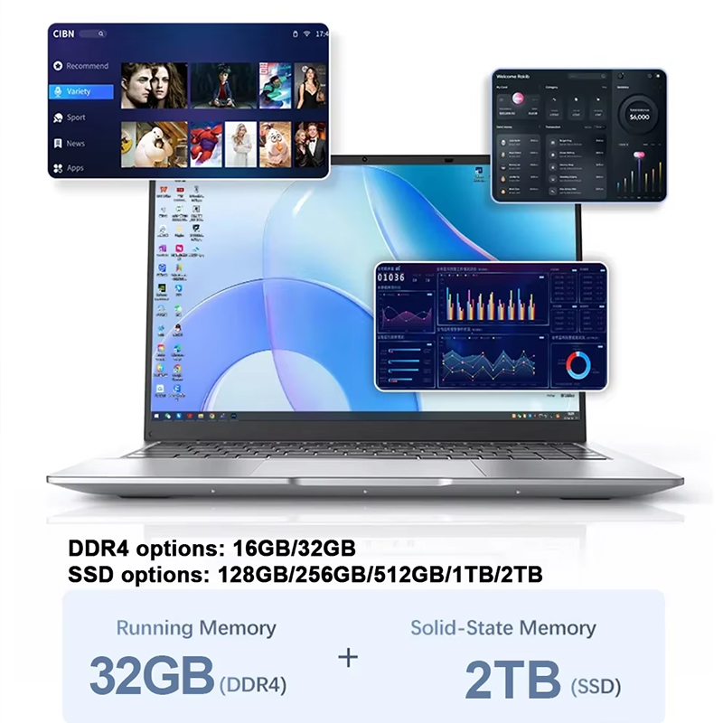 Novo Laptop Ultra Slim de 14.1 - Home Office Pc avaliação e preço