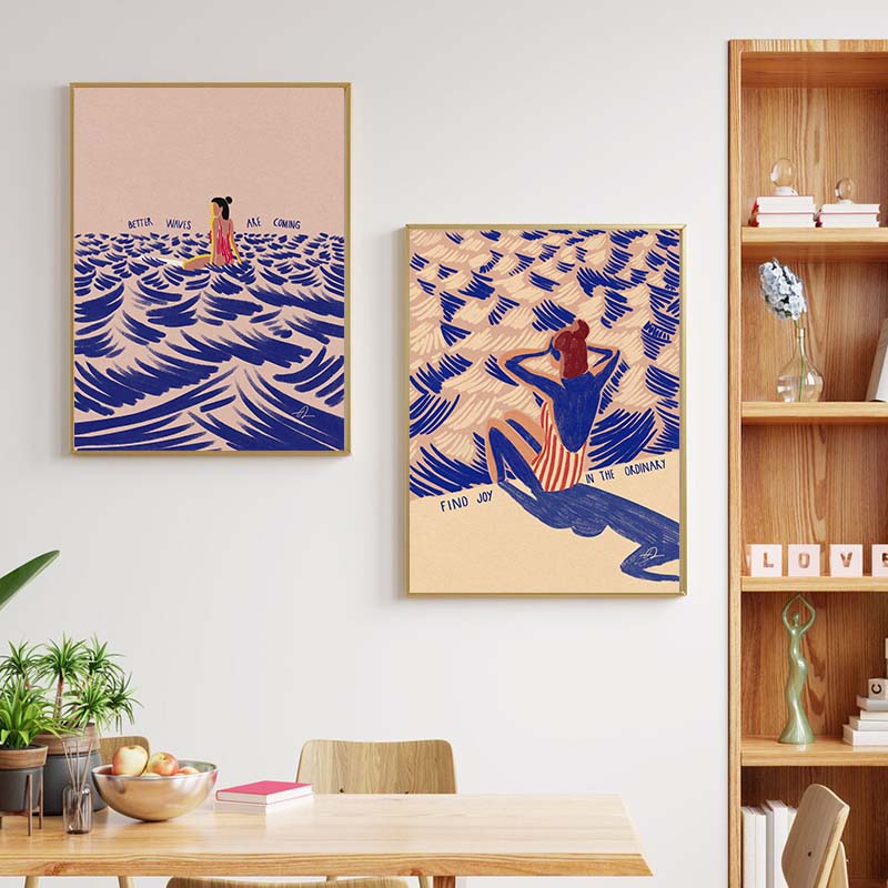 Pôster de Arte Minimalista Nór - Home Office Youtube avaliação e preço