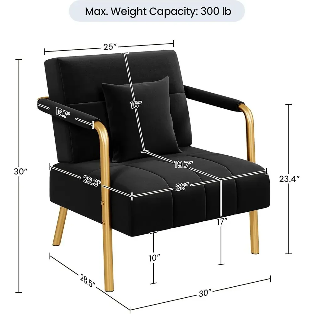 Sofá Elegante de Veludo de 30  - Home Office Sofa avaliação e preço