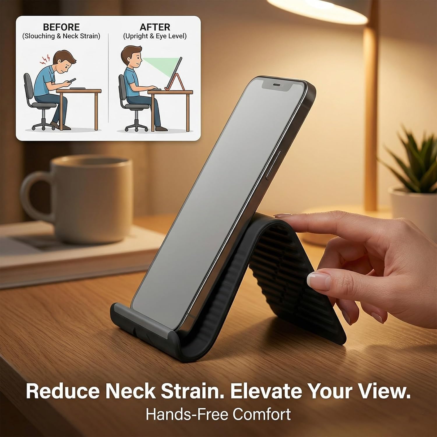 Suporte de Telefone de Silicon - Home Office Pc avaliação e preço
