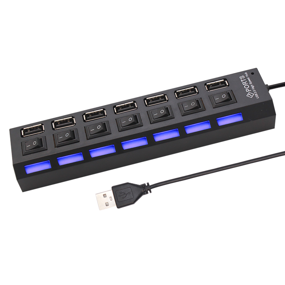 Hub USB 2.0 de 7 portas para l - Home Office Pc avaliação e preço