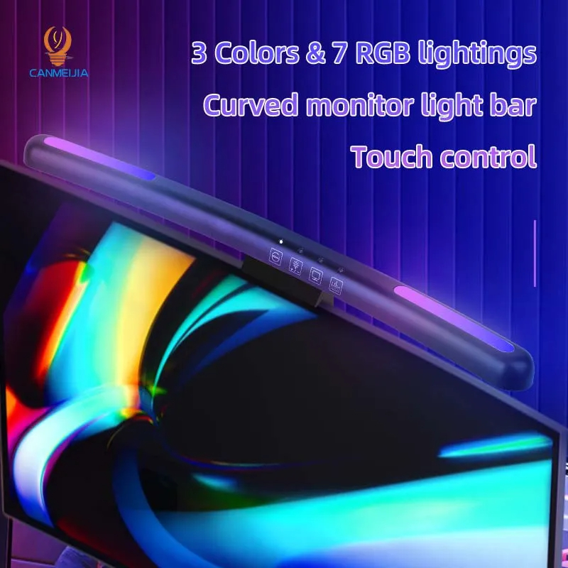 Curvo LED Monitor Light Bar, U - Home Office Pc avaliação e preço
